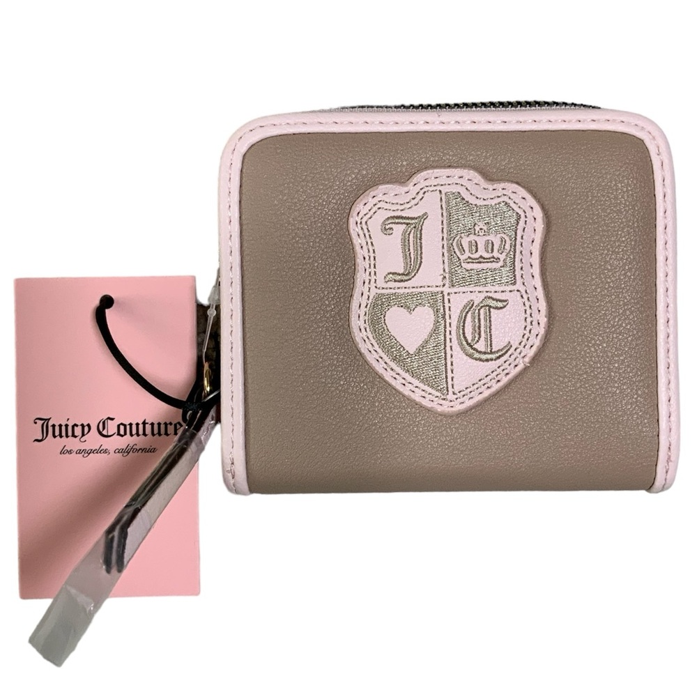Brown/Pink Vintage Inspired Mini Wallet By Juicy Couture